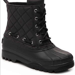 Sperry | Black Quilted Waterproof Duck Boots sz 9